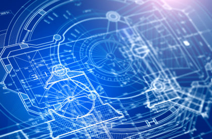 background image with superimposed architectural drawings,shallow depth of field